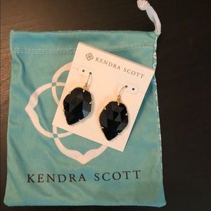 Kendra Scott Corley Earring Black and Gold